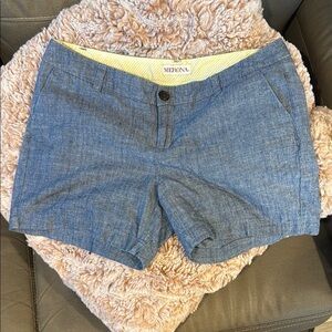 Merona Blue Bermuda Shorts Casual Style size 6 100 percent cotton